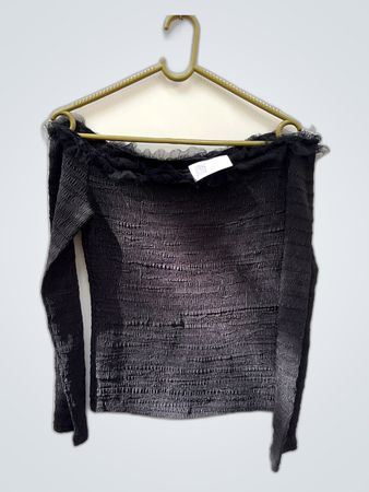 Black Off-The-Shoulder Top