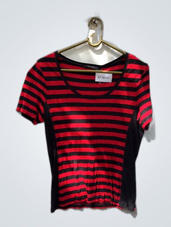 Betty Barclay Red and Black Striped Top