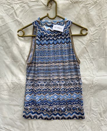 Unbranded Zigzag Pattern Sleeveless Top