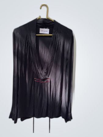 Unbranded Black Wrap Blouse