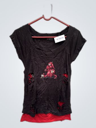 Spiral Direct Black Demon Graphic T-Shirt