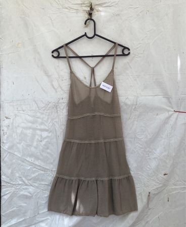 Sheer Beige Dress