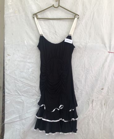 Venus Black Ruched Mini Dress