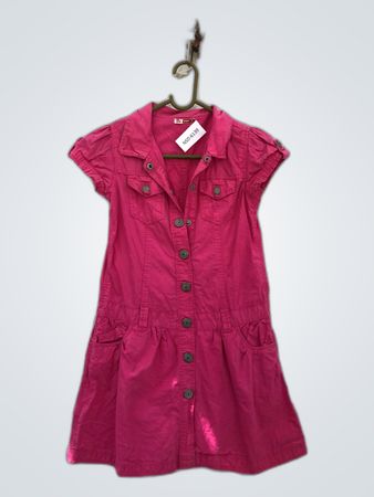 Pink Short-Sleeve Dress