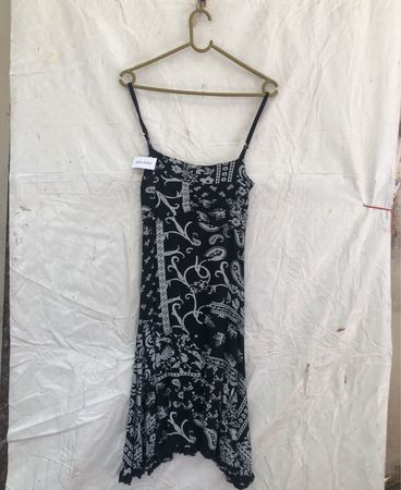 Black and White Paisley Dress