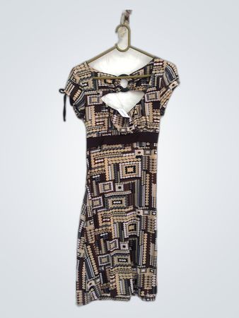 Dress with Geometric Pattern
