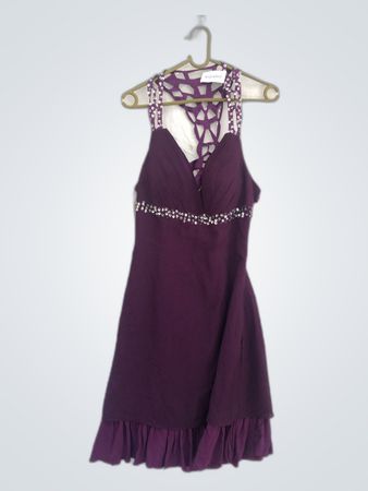 Purple Embellished Dress