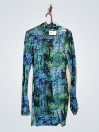 Unbranded Sheer Mesh Long Sleeve Top