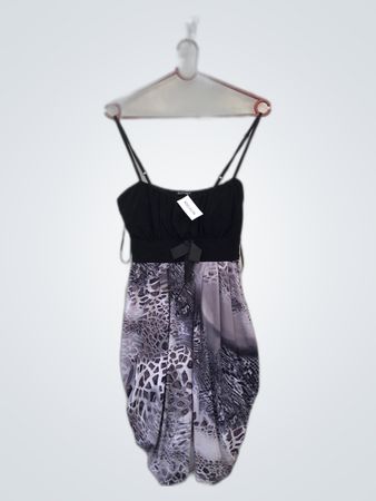 BLOOSS Black and Gray Dress