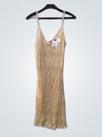 Beige Knit Dress