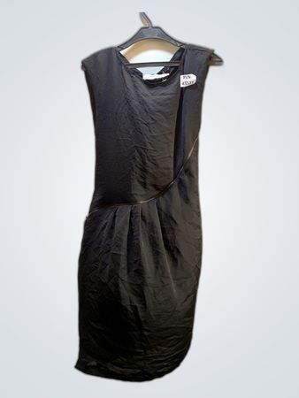 Zara Basic Sleeveless Black Mini Dress