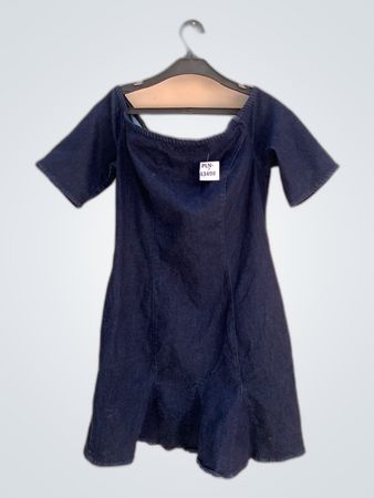 Guess Off-Shoulder Denim Mini Dress