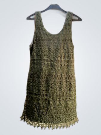 Green Crochet Dress