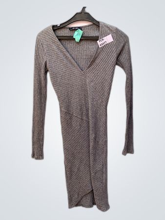 Bershka Gray Knit Dress