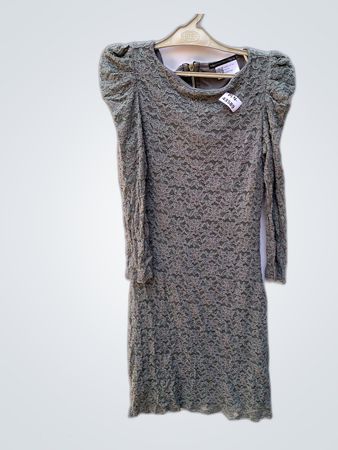 Gray Lace Dress