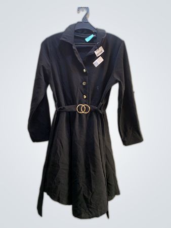 Black Belted Dress