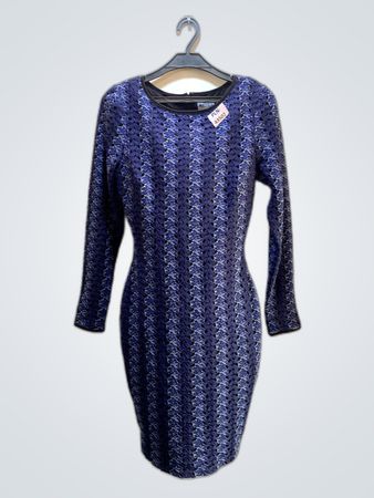 Blue Patterned Dress