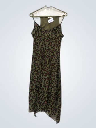 Kookai Green Animal Print Dress