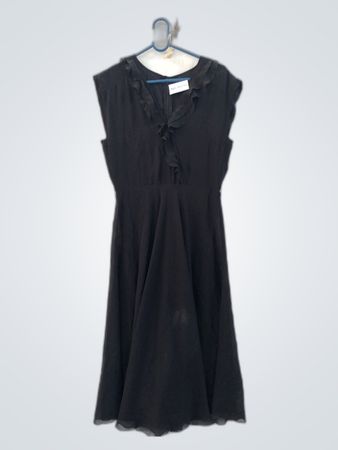 Black Ruffled Dress