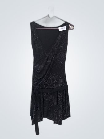 Black Dress with Swirl Pattern