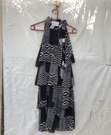 Patrice Dreal Black and White Dress