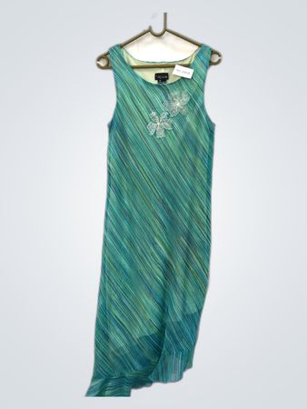 Miss Michelle Green Floral Dress