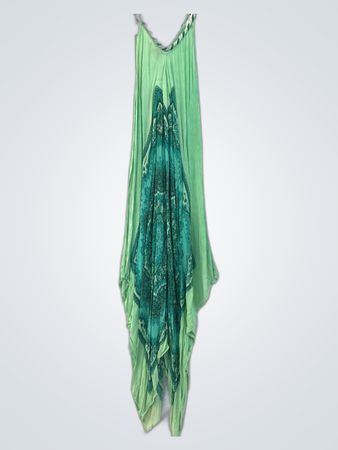 Unbranded Green Paisley Print Maxi Dress