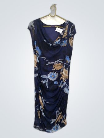 Moxx Floral Navy Blue Dress