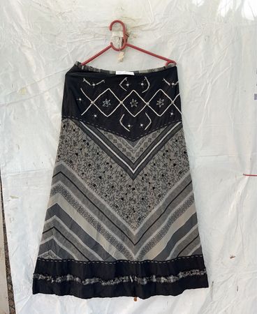 My Way Gray and Black Skirt