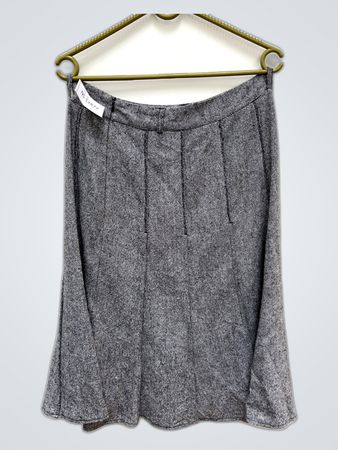 Gray Pleated Skirt