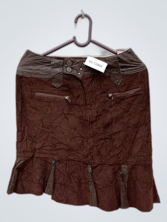 Brown Corduroy Skirt