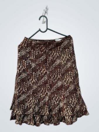 Brown Patterned Skirt