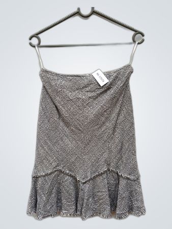 Gray Textured Top