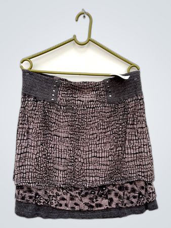 Franco Sarto Gray Animal Print Skirt