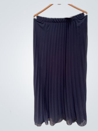 Pleated Navy Blue Skirt
