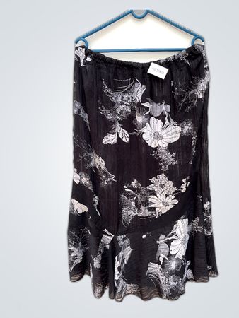 Black Floral Blouse