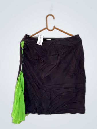 Black skirt with green accents