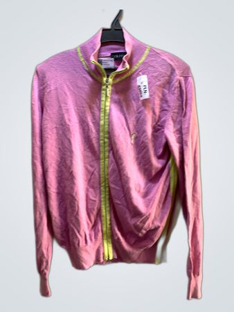 Golfino Pink Zip-Up Sweater