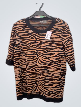 Papaya Women's Zebra-Print Sweater