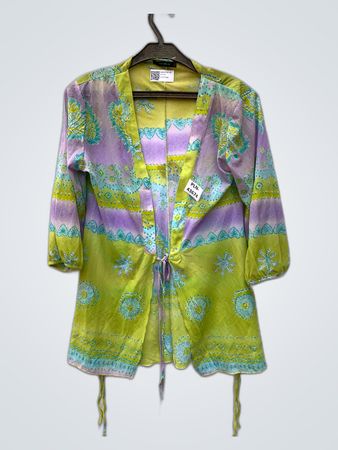 Trublu Green and Purple Kimono