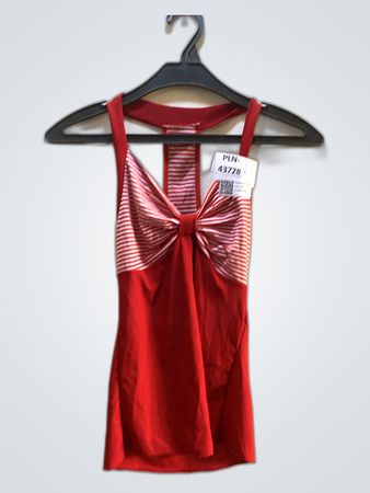 Unbranded Red Striped Strappy Cami Top