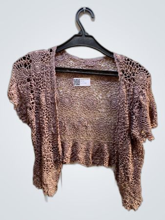 Unbranded Vintage Crocheted Lace Shrug