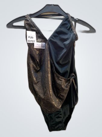 Black and Gold Polka Dot Swimsuit