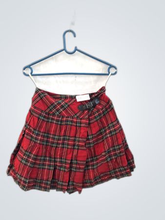 Red Plaid Skirt