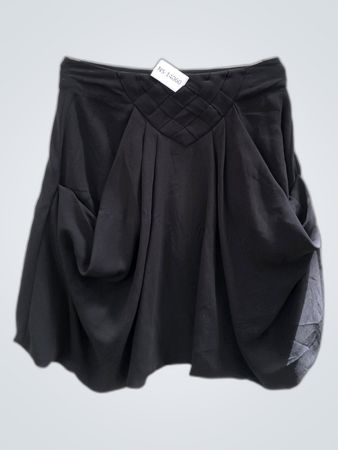 Desigual Black Pleated Mini Skirt