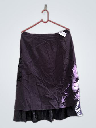 Purple Skirt with Black Accents