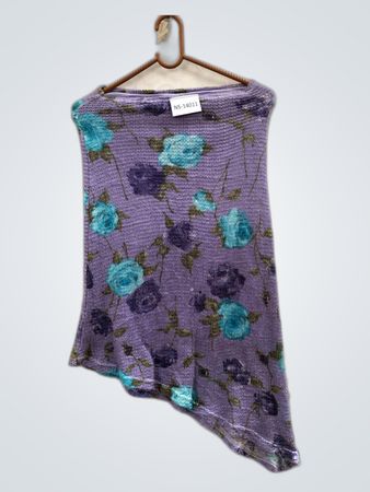 Unbranded Purple Floral Knit Cami Top