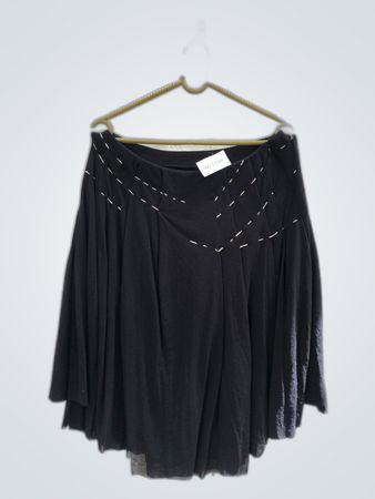 Unbranded Black Pleated Mini Skirt