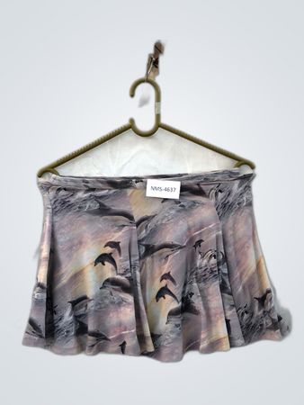 Dolphin Print Skirt