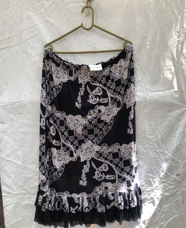 Black and White Floral Dress